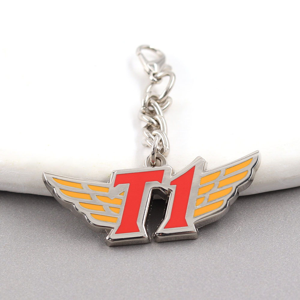 Esports Gaming Logos - T1 Team Logo Metal Keychain Enamel