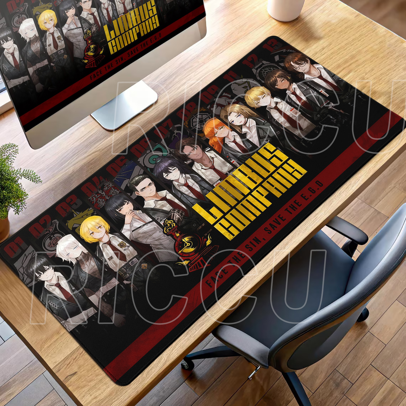 XXL Game Desk Mat Limbus Compa - Esports Gaming Companies のレビューと価格
