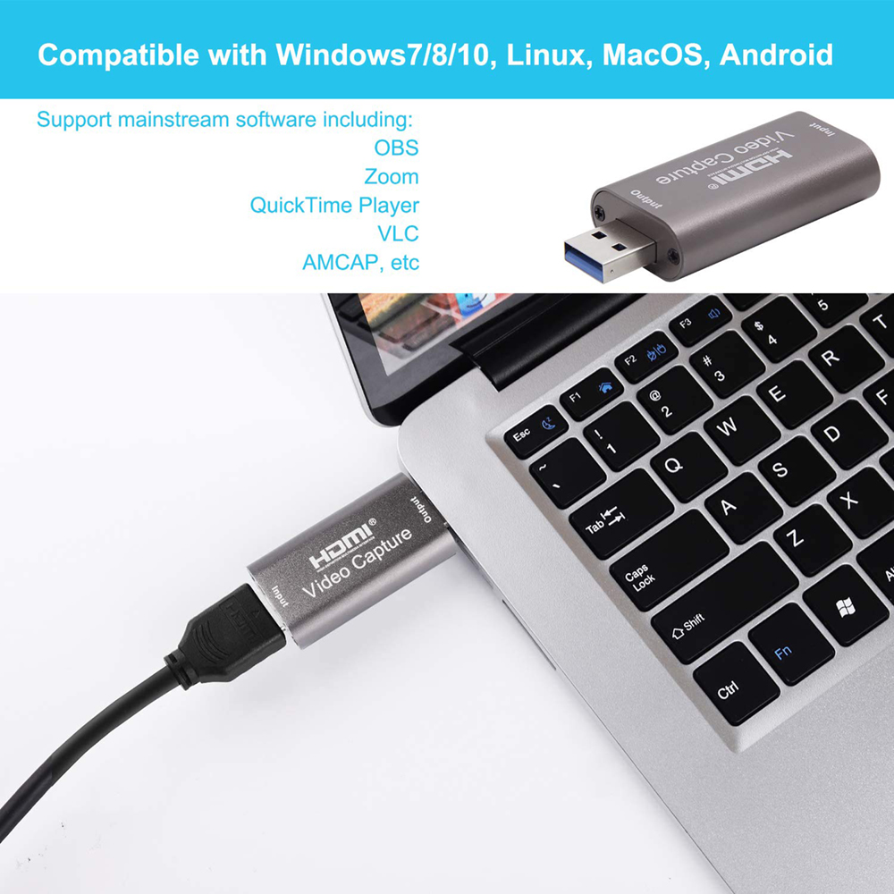 USB Audio Video Capture Card 4 - Esports Gaming Splitter のレビューと価格