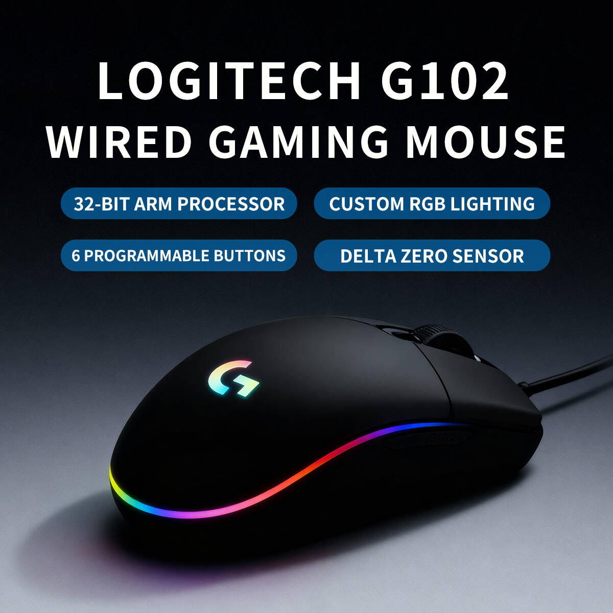 Logitech G102 Gaming Mouse 800 - Esports Gaming Competition のレビューと価格