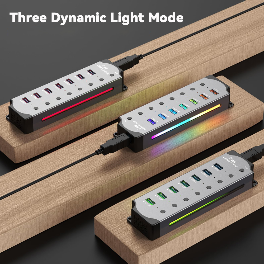 USB 3.0 Hub High Speed USB 7-i - Esports Gaming Splitter のレビューと価格