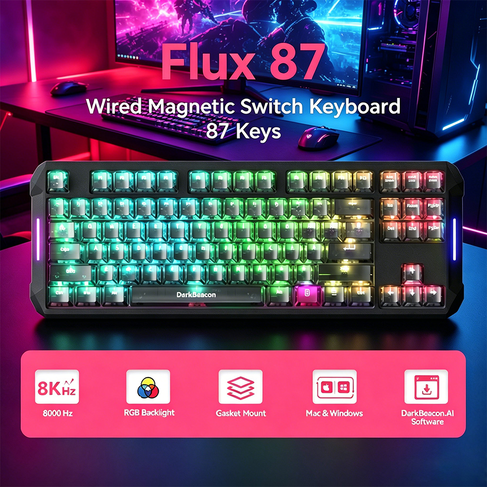 DarkBeacon Flux 87 Hall Effect - Esports Gaming Competition のレビューと価格