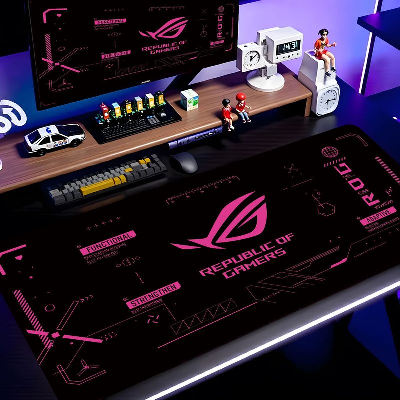 VIKAMA Black Pink ROG Tech Cir - Esports Gaming Logos のレビューと価格