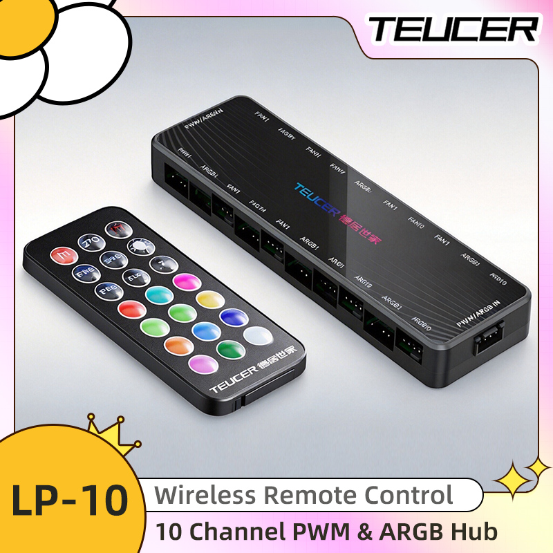 LP-10 ARGB PWM Fan Hub with Re - Esports Gaming Splitter のレビューと価格