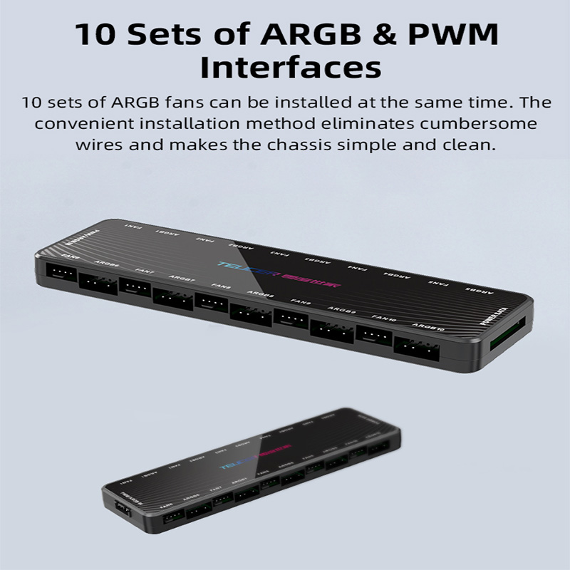LP-10 ARGB PWM Fan Hub with Re - Esports Gaming Splitter のレビューと価格