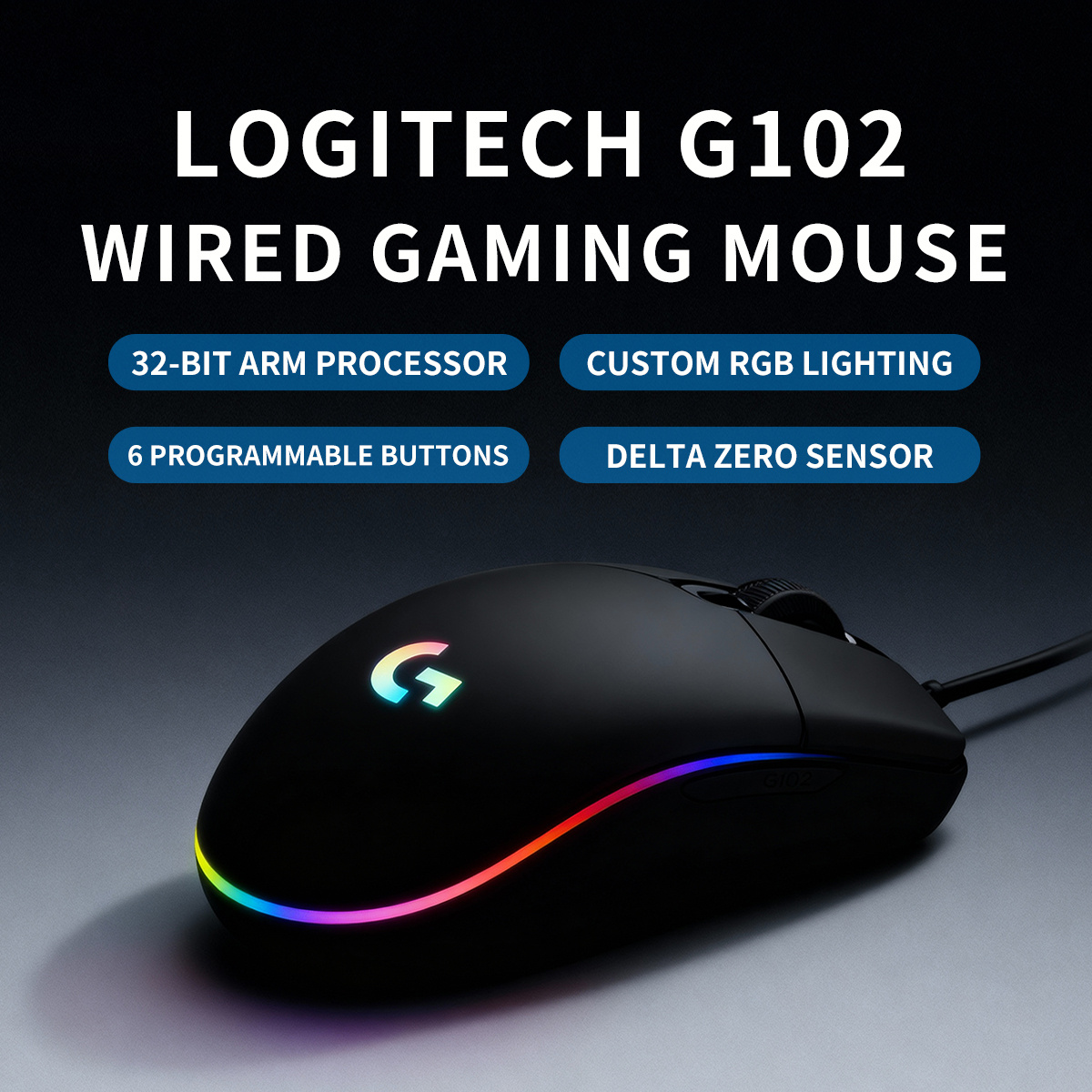 Logitech G102 Gaming Mouse 800 - Esports Gaming Competition のレビューと価格
